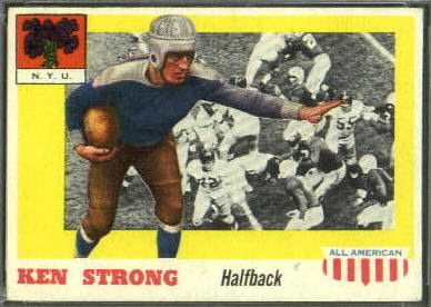 Ken Strong 1955 Topps All-American football card