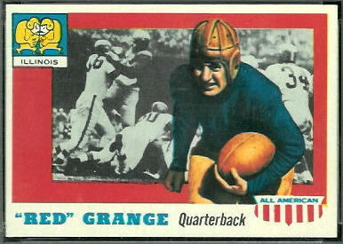 Red Grange 1955 Topps All-American football card