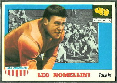 Leo Nomellini 1955 Topps All-American football card