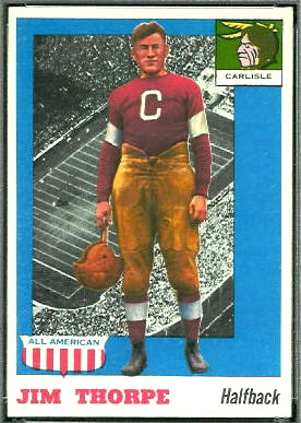 Jim Thorpe 1955 Topps All-American football card