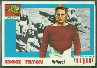 Eddie Tryon 1955 Topps All-American football card