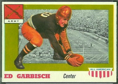 Ed Garbisch 1955 Topps All-American football card