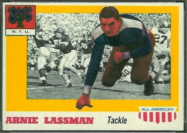 Arnie Lassman 1955 Topps All-American football card