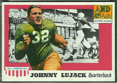 John Lujack 1955 Topps All-American football card