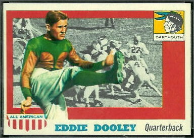 Eddie Dooley 1955 Topps All-American football card