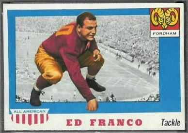 Ed Franco 1955 Topps All-American football card
