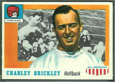 Charley Brickley 1955 Topps All-American football card