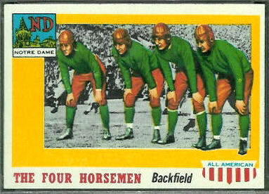 The Four Horsemen 1955 Topps All-American football card