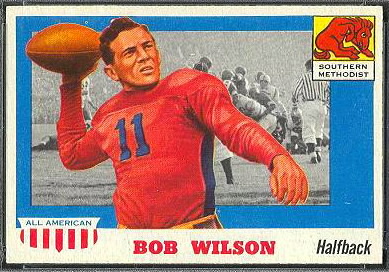 Bob Wilson 1955 Topps All-American football card