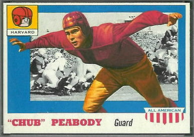 Chub Peabody 1955 Topps All-American football card