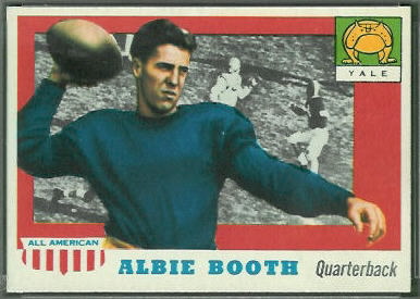 Albie Booth 1955 Topps All-American football card