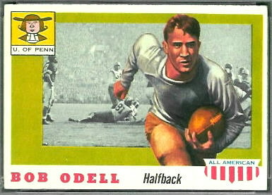 Bob Odell 1955 Topps All-American football card