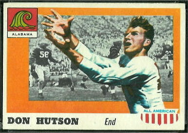 Don Hutson 1955 Topps All-American football card