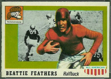 Beattie Feathers 1955 Topps All-American football card