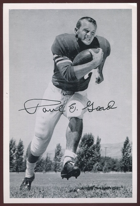 Paul Goad 1956 49ers Team Issue football card