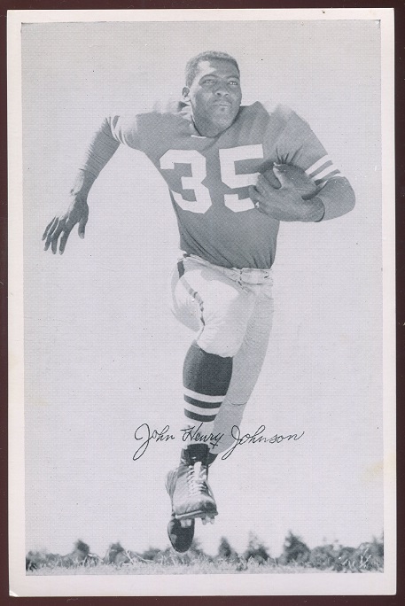 John Henry Johnson 1956 49ers Team Issue football card