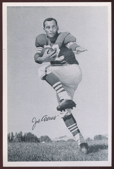 Joe Arenas 1956 49ers Team Issue football card