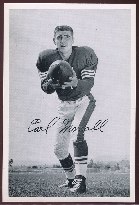Earl Morrall 1956 49ers Team Issue football card