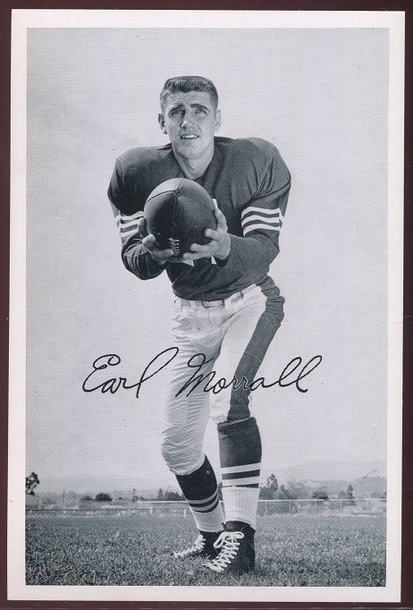 Earl Morrall 1956 49ers Team Issue football card Earl Morrall 1956 49ers Team Issue football card