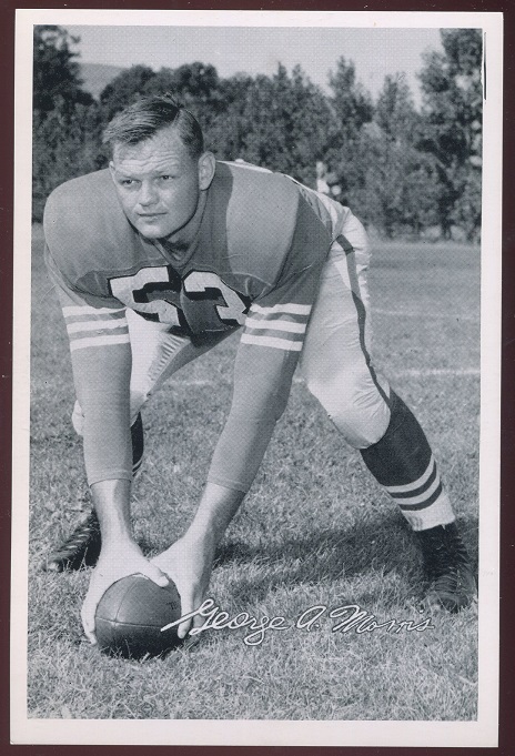 George Morris 1956 49ers Team Issue football card