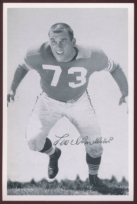Leo Nomellini 1956 49ers Team Issue football card