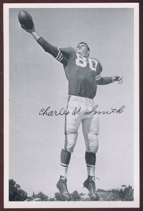 Charlie Smith 1956 49ers Team Issue football card