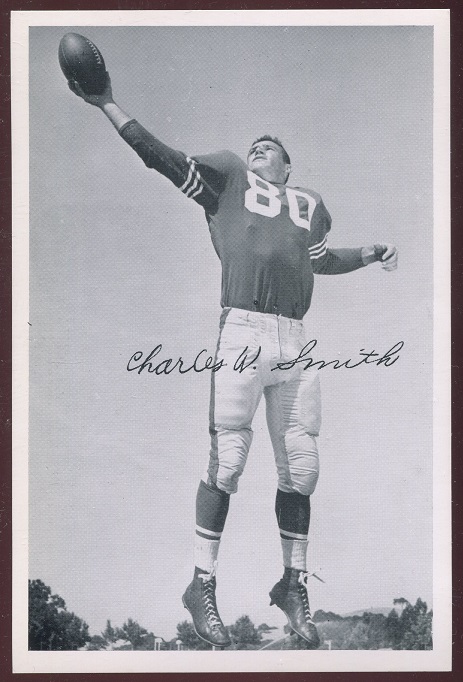 Charlie Smith 1956 49ers Team Issue football card Charlie Smith 1956 49ers Team Issue football card