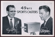 1956 49ers Team Issue 49ers Sportscasters