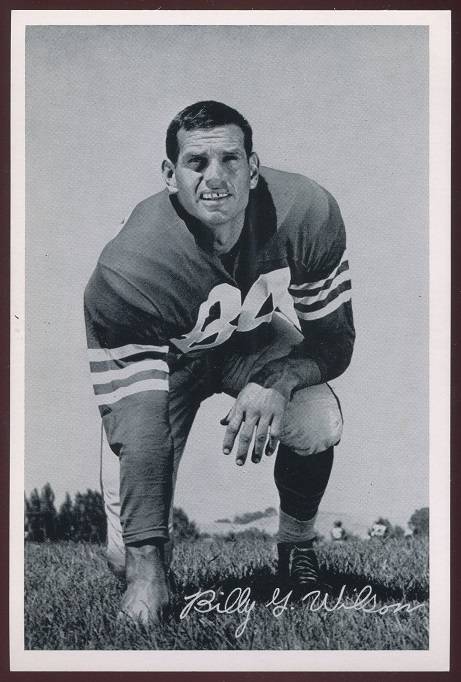 Billy Wilson 1956 49ers Team Issue football card