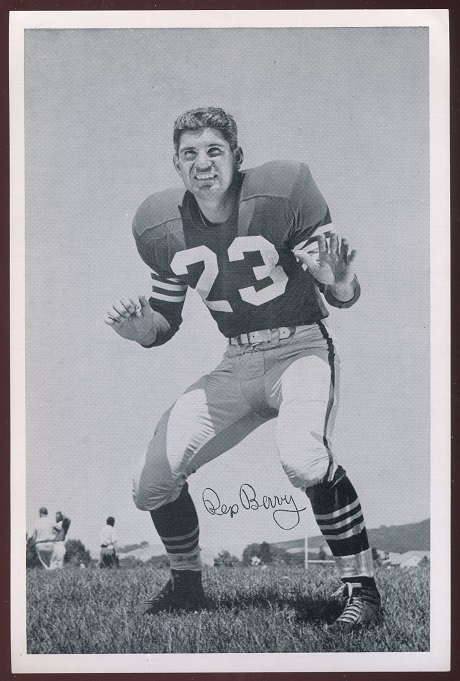 Rex Berry 1956 49ers Team Issue football card Rex Berry 1956 49ers Team Issue football card