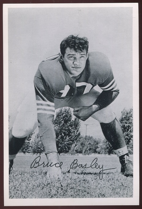 Bruce Bosley 1956 49ers Team Issue football card