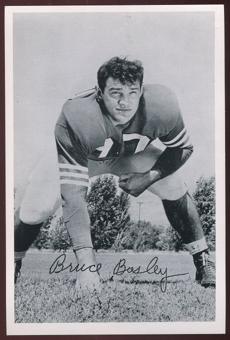 Bruce Bosley 1956 49ers Team Issue football card Bruce Bosley 1956 49ers Team Issue football card