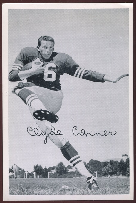Clyde Conner 1956 49ers Team Issue football card