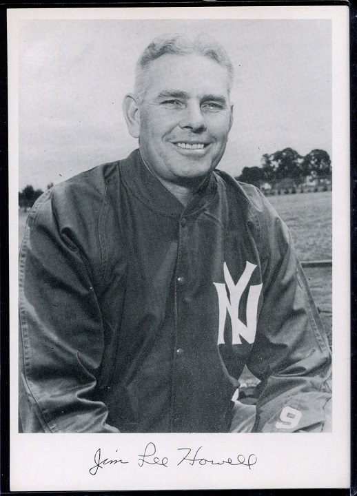 Jim Lee Howell 1956 Giants Team Issue football card