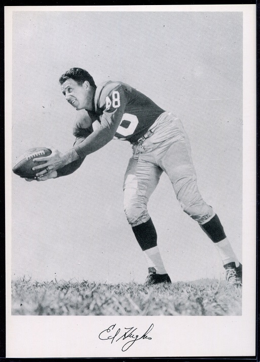 Ed Hughes 1956 Giants Team Issue football card Ed Hughes 1956 Giants Team Issue football card