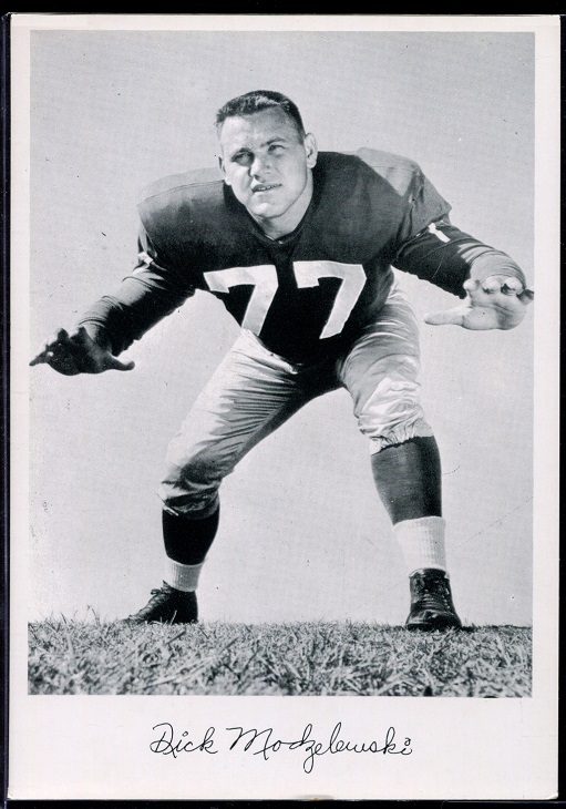 Dick Modzelewski 1956 Giants Team Issue football card