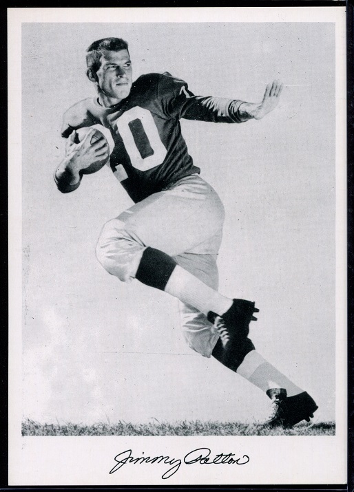 Jim Patton 1956 Giants Team Issue football card