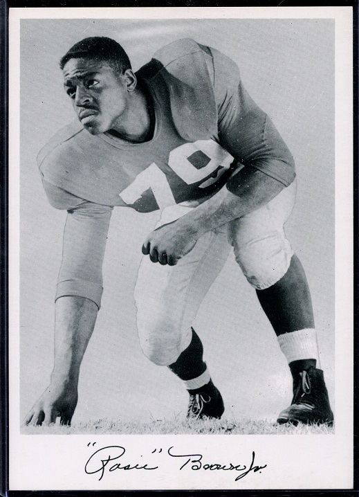 Roosevelt Brown 1956 Giants Team Issue football card Roosevelt Brown 1956 Giants Team Issue football card