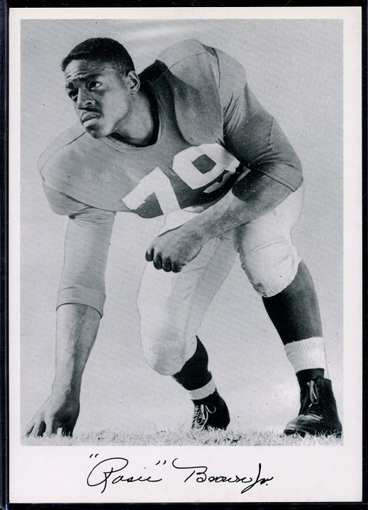 Roosevelt Brown 1956 Giants Team Issue football card