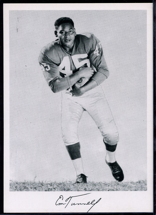 Emlen Tunnell 1956 Giants Team Issue football card