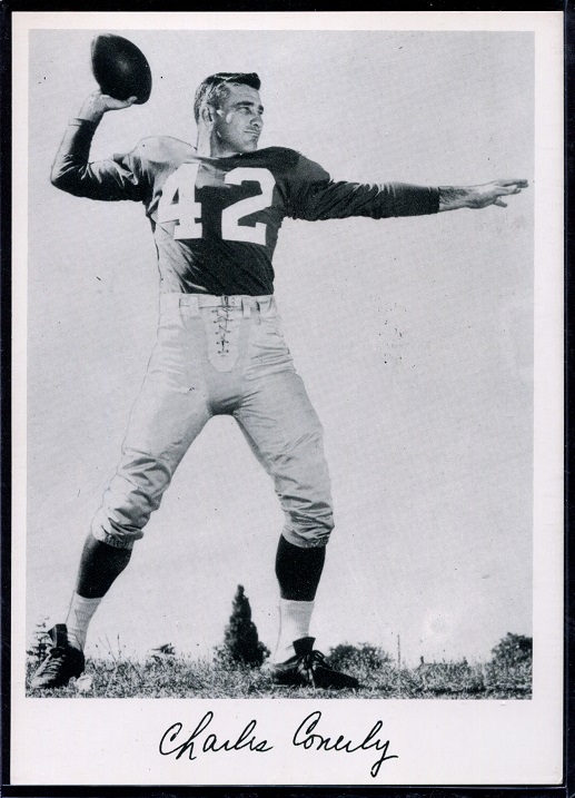 Charley Conerly 1956 Giants Team Issue football card Charley Conerly 1956 Giants Team Issue football card