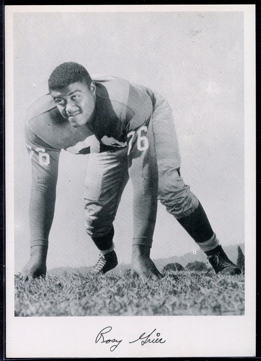 Roosevelt Grier 1956 Giants Team Issue football card