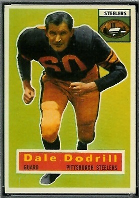 Dale Dodrill 1956 Topps football card