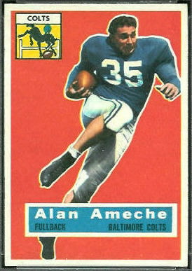 Alan Ameche 1956 Topps football card