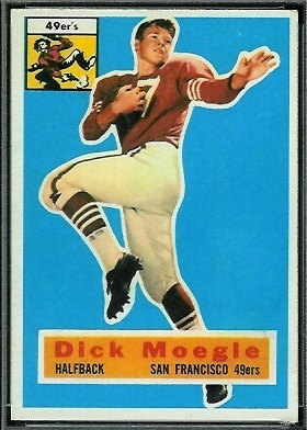 Dick Moegle 1956 Topps football card