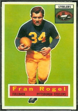 Fran Rogel 1956 Topps football card