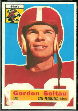 Gordon Soltau 1956 Topps football card