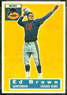 Ed Brown 1956 Topps football card