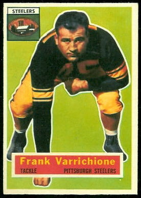 Frank Varrichione 1956 Topps football card