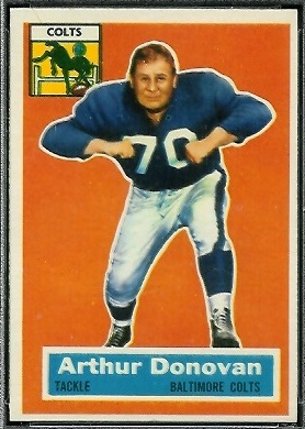 Art Donovan 1956 Topps football card